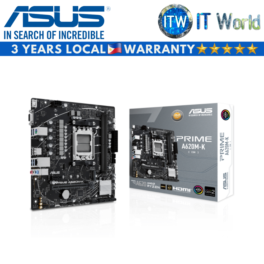 ASUS Prime A620M-K-CSM micro-ATX AM5 DDR5 Motherboard