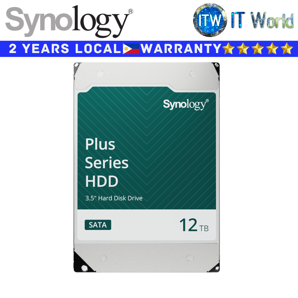 Synology Hard Drive HDD Plus Series HAT3310 12TB 3.5&quot; 7200RPM SATA 6Gb/s (SY-HAT3310-12T)