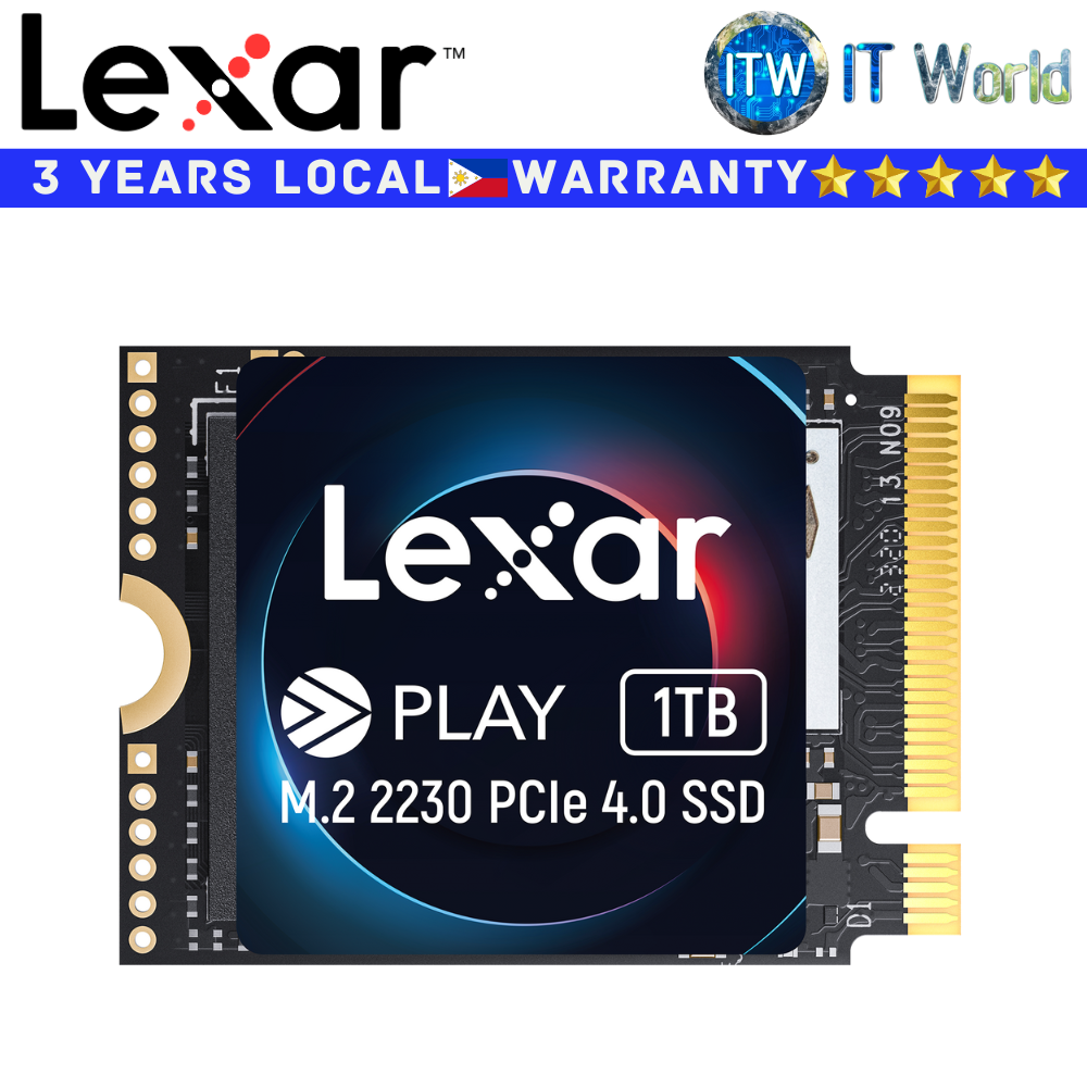 Lexar 1TB SSD Play M.2 2230 PCie 4.0 Internal (LNMPLAY001T-RNNNG)