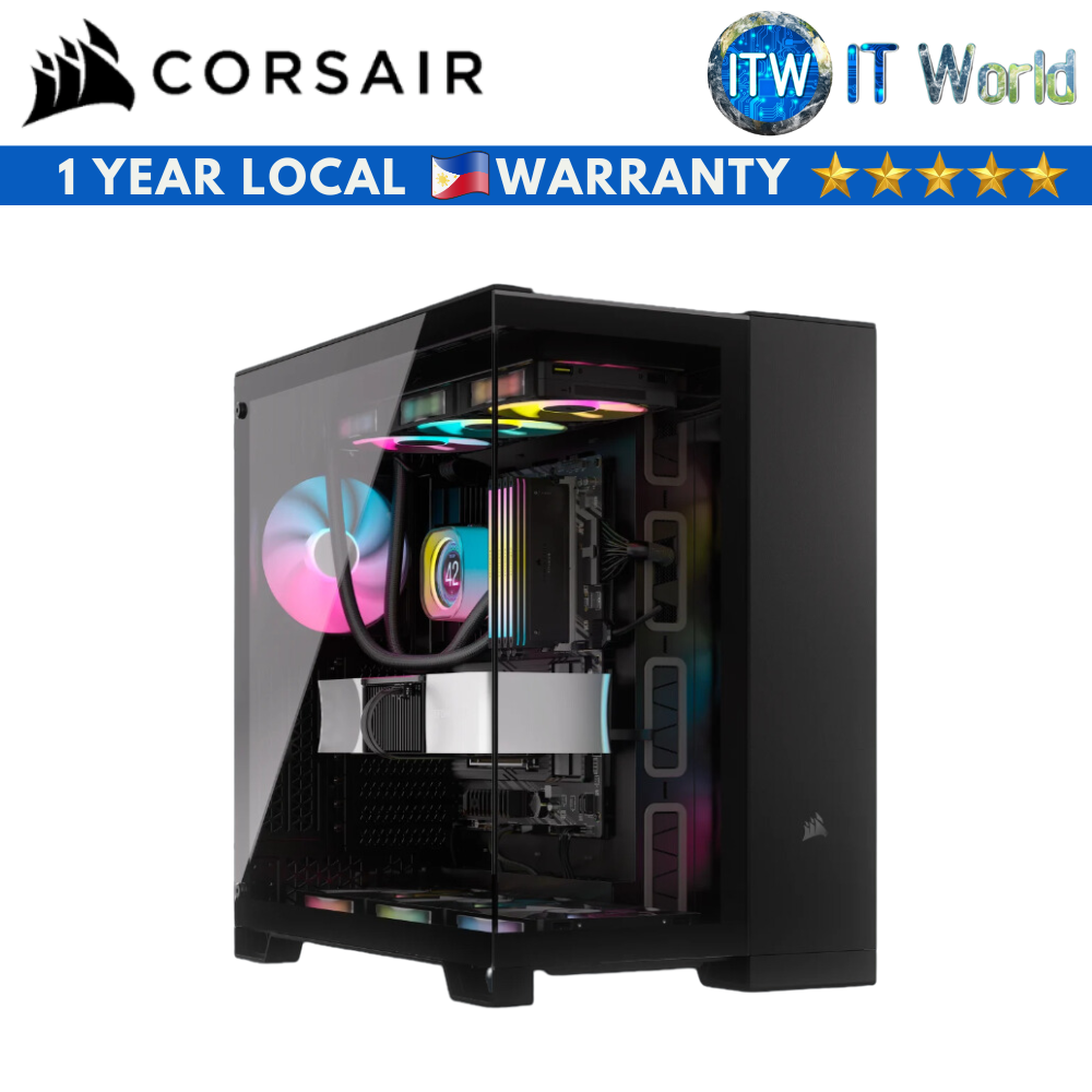 CORSAIR 6500X Mid-Tower Dual Chamber PC Case (Black)