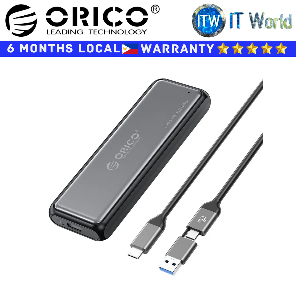 Orico M2 NVMe SSD M 2 NVMe SSD Enclosure Aluminum USB3.1 Gen2 10Gbps (DDM2-C3-G2-BK-BP)