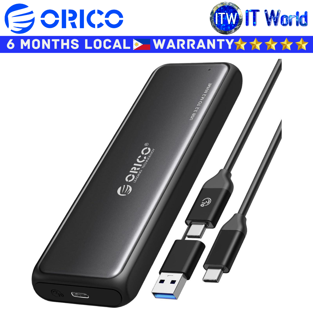 Orico M2 NVMe SSD M 2 NVMe SSD Enclosure Aluminum USB3.1 Gen2 10Gbps (DDM2-C3-G2-BK-BP)