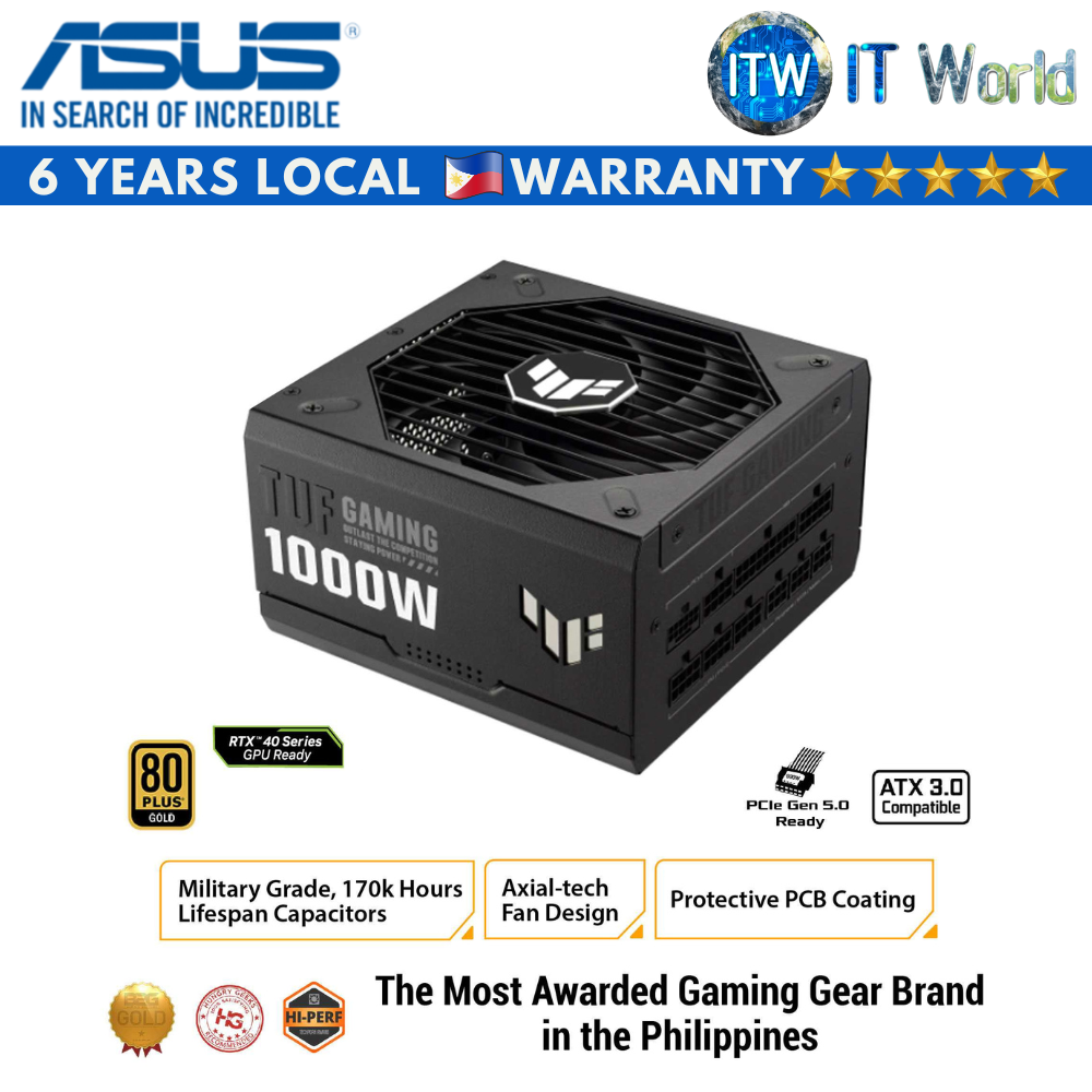 ASUS TUF Gaming 1000W 80+ Gold ATX Fully Modular PSU (TUF Gaming 1000W)