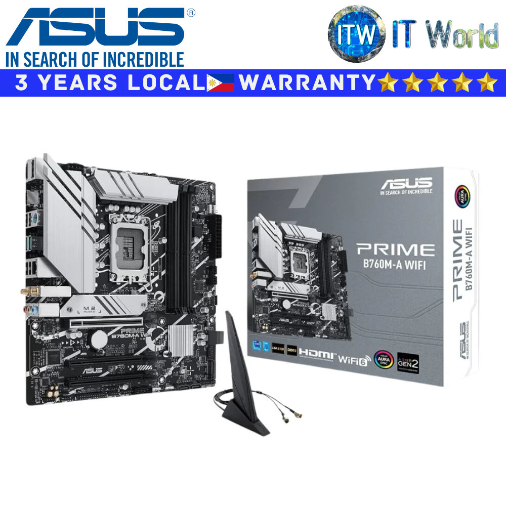 ASUS Motherboard Prime B760M-A Wifi microATX LGA1700 DDR5