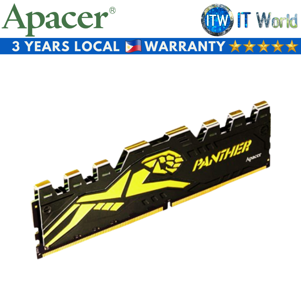 Apacer Panther Golden 8GB DDR4-3200Mhz Gaming Memory Module (AH4U08G32C28Y7GAA-1)