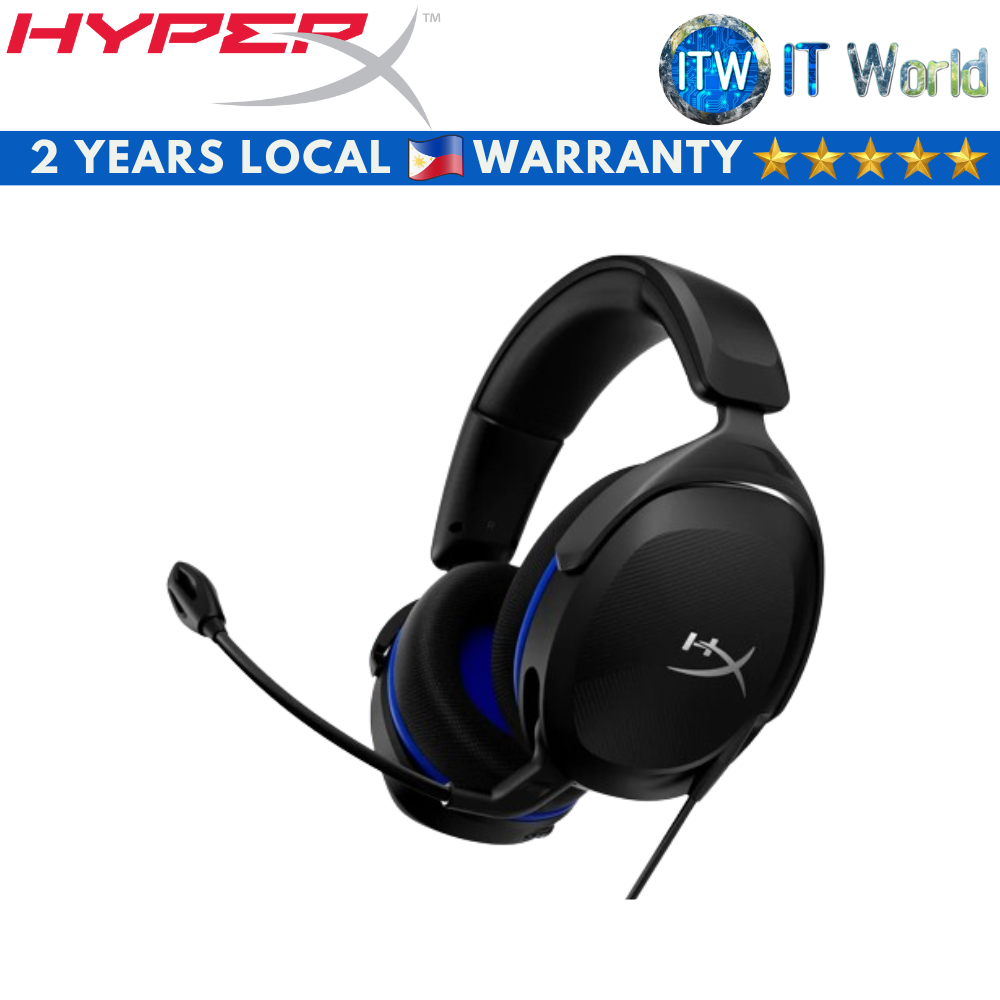 HyperX Clouder Stinger 2 Core PS5 Wired Gaming Headset (Black | White) (Black)