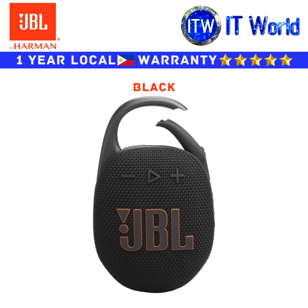 JBL Harman Bluetooth Speaker Clip 5 Portable (Black)