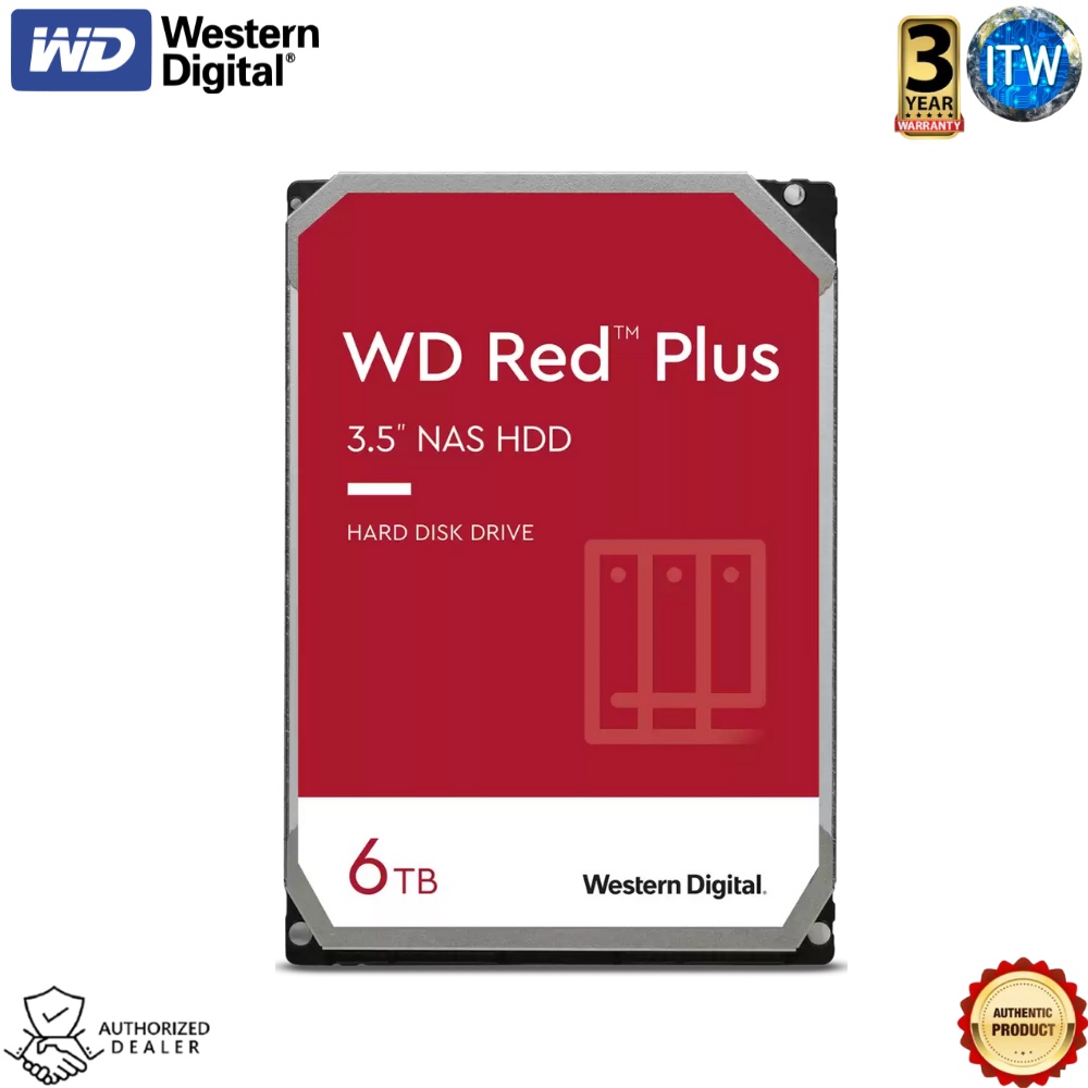 ITW | Western Digital Red 6TB SATA 6Gb/s 256MB 5400RPM NAS HDD (WD60EFPX)