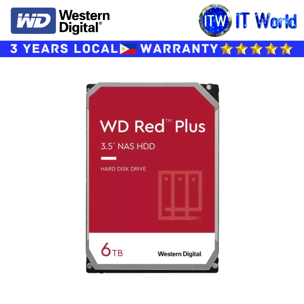 Western Digital Red 6TB SATA 6Gb/s 256MB 5400RPM NAS HDD (WD60EFPX)