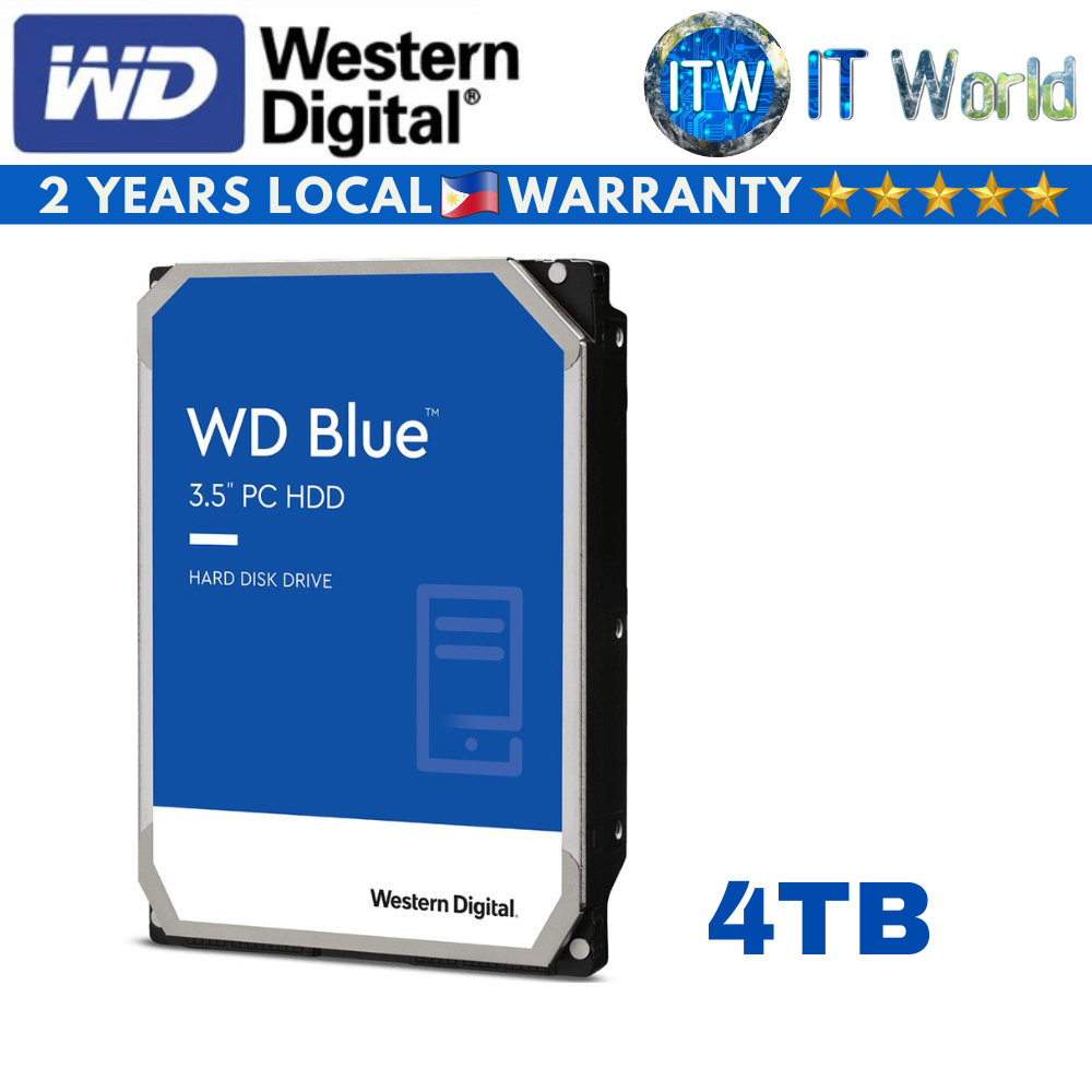 Western Digital Blue 4TB 3.5-inch 256MB 5400RPM PC HDD (WD40EZAX-22C8UB0)