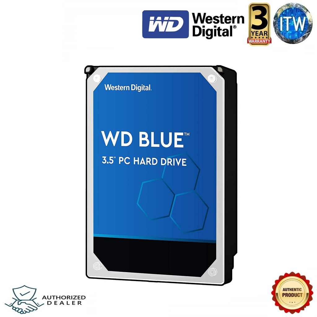 Western Digital Blue 1TB Desktop Hard Disk Drive - 7200 RPM SATA 6Gb/s 64MB Cache 3.5 Inch