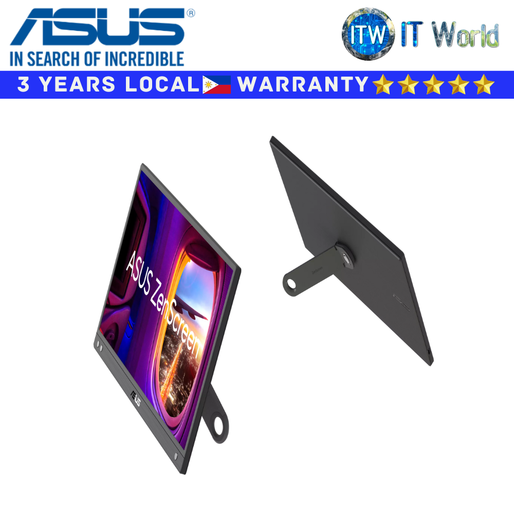 Itw | Asus Monitor 16&quot; (1920x1080 FHD) / 60Hz / IPS / 5ms GTG / ZenScreen MB166C/MB166CR (MB166CR)