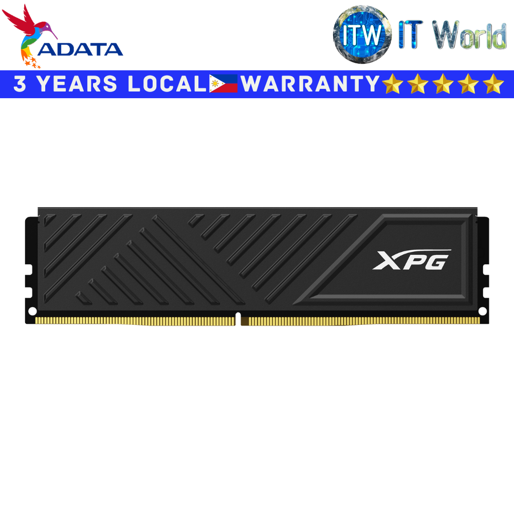 ADATA DDR4 RAM XPG Gammix D35 Black 8GB 3200Mhz UDIMM Gaming Memory (AX4U32008G16A-SBKD35)