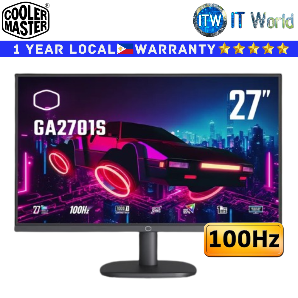 Cooler Master Gaming Monitor 27&quot; (1920 x 1080 FHD) / 100Hz / IPS / 1ms (MPRT) / GA2701S