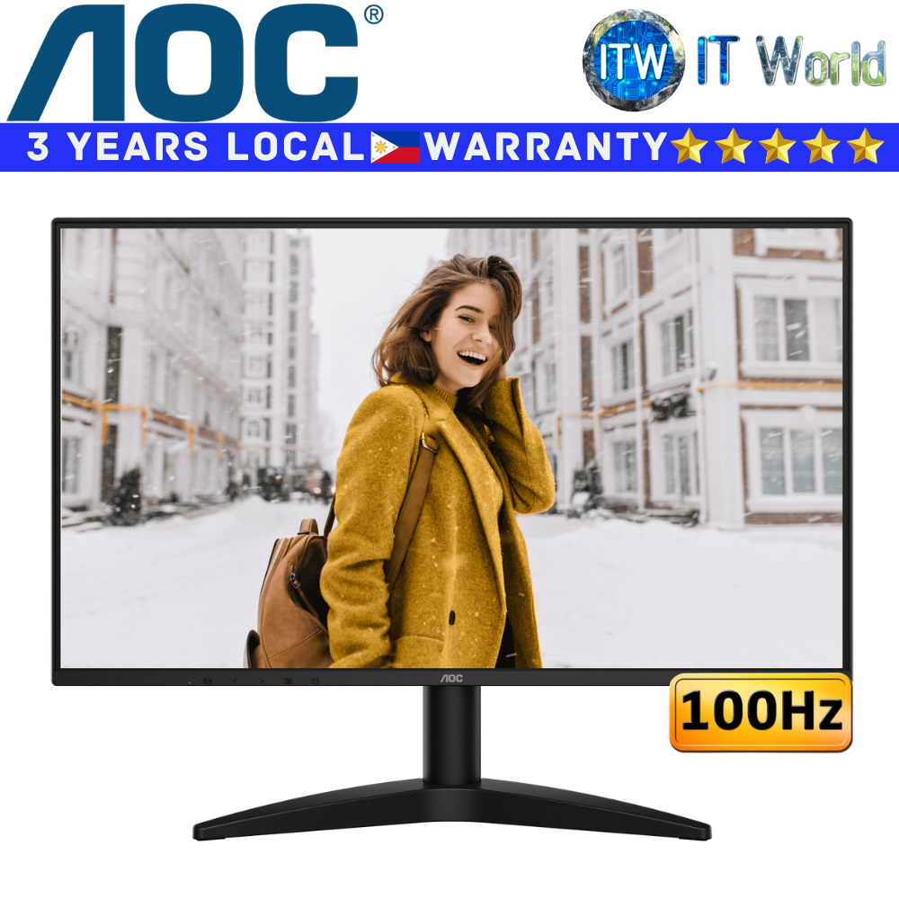 AOC Monitor 24B36H 24&quot; 1920x1080 FHD / 100Hz / IPS / 4ms GTG, 1ms MPRT