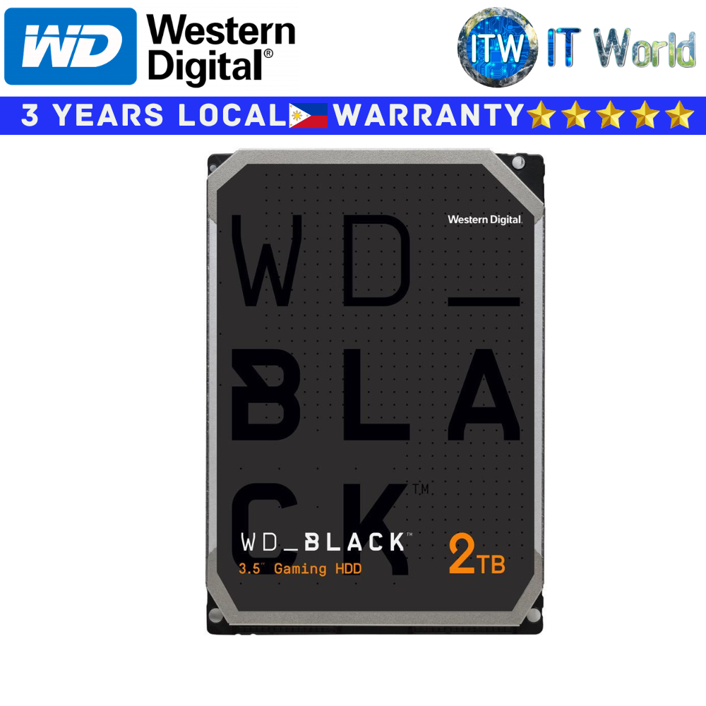 Western Digital Hard Drive HDD Caviar Black 2TB 3.5&quot; 64MB 7200RPM SATA 6Gb/s (WD2003FZEX)