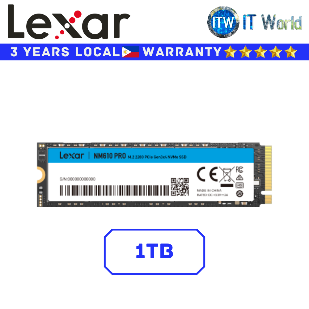 Lexar 500GB/1TB SSD NVMe SSD M 2 NVMe SSD NM610PRO