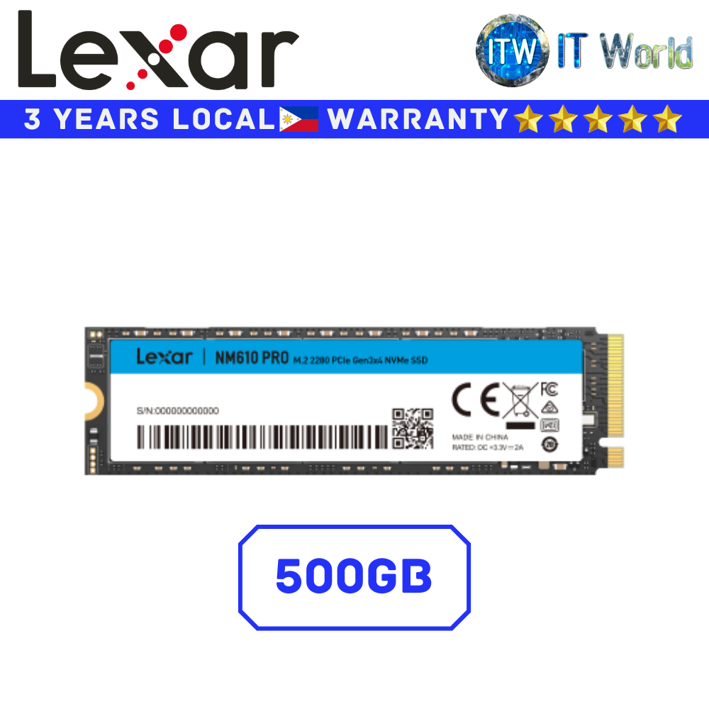 Lexar 500GB/1TB SSD NVMe SSD M 2 NVMe SSD NM610PRO