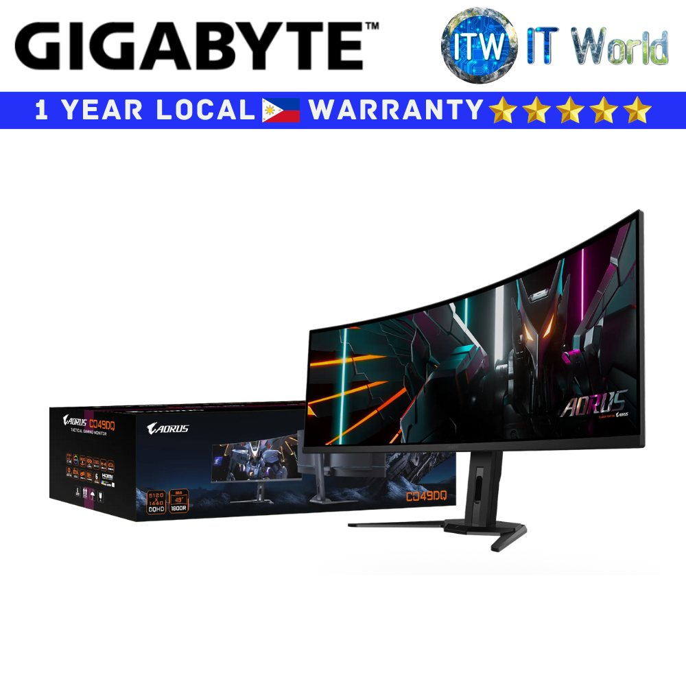 Gigabyte Gaming Monitor 49&quot;(5120 x 1440 DQHD) / 144Hz / OLED / 0.03ms GTG / Aorus CO49DQ