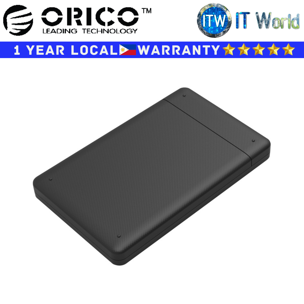 Orico Hard Drive HDD Enclosure 2577U3 Black 2.5&quot; SATA 3.0 USB 3.0 5Gbps (2577U3-BK-BP)