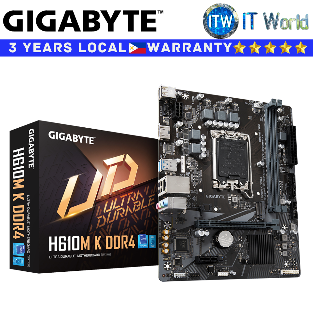 Gigabyte Motherboard H610M-K D4 microATX LGA1700 DDR4