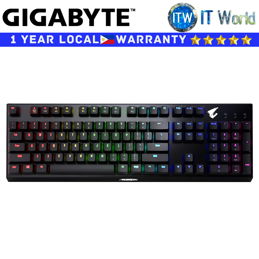 Gigabyte Gaming Optical Mechanical Keyboard Aorus K9 RGB Blue Switch Flaretech GP-AORUS-K9