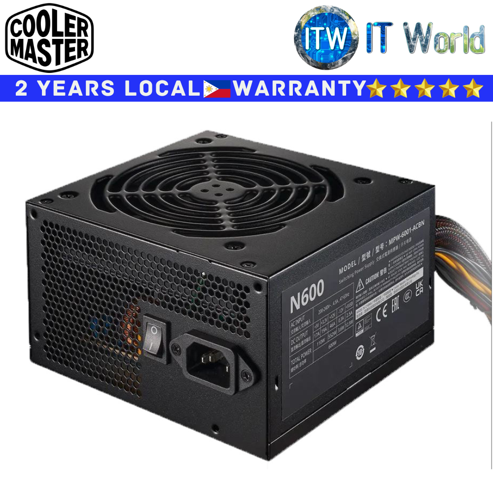 Cooler Master PSU 600 Watts Power Supply Units ELITE NEX N600 230V 80+ (MPW-6001-ACBN-BPH)