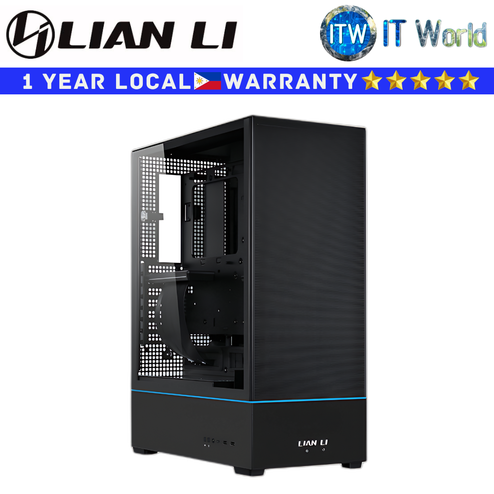 Lian Li Computer PC Case SUP01 Small Tower Case Tempered Glass (Black)