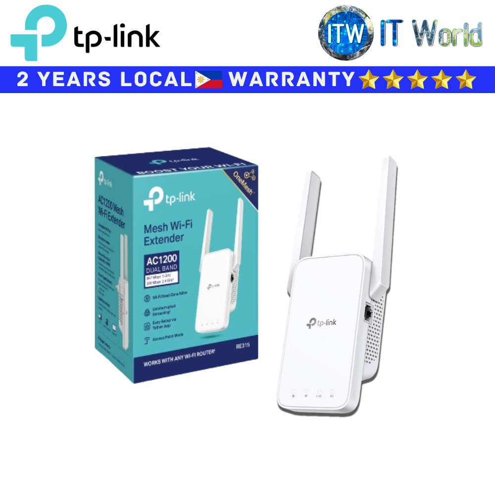 TP-Link wifi Repeater Extender Booster RE315 AC1200 Mesh Wi-Fi Range Extender