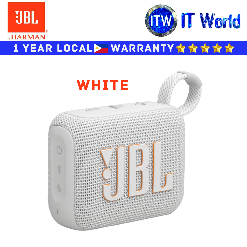 JBL Harman Bluetooth Speaker Go 4 Ultra-Portable (White)