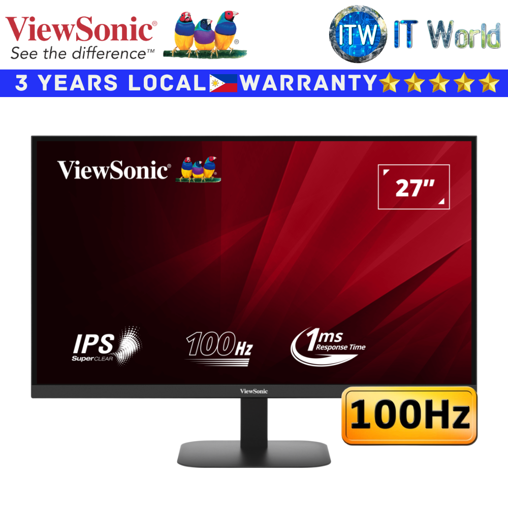 Viewsonic Monitor VA2708-2K-MHD 27&quot; (2560 x 1440 QHD) / 100Hz / IPS / 1ms w/ Built-in Speakers (VA2708-2K-MHD)