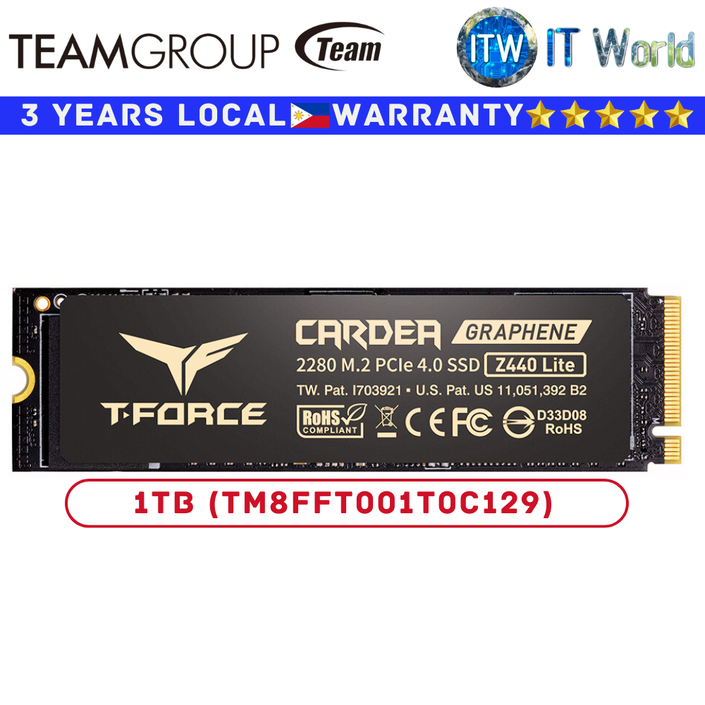 Itw | Teamgroup 500GB/1TB M 2 NVMe M.2 NVMe SSD Z440 Lite PCIe Gen4 Internal