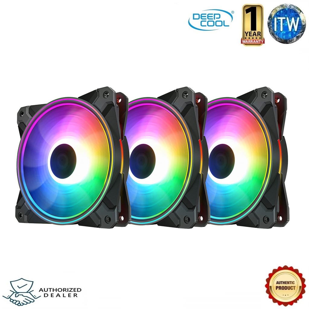 DeepCool CF120 PLUS 120MM A-RGB 3 in 1 Pack Case Fan