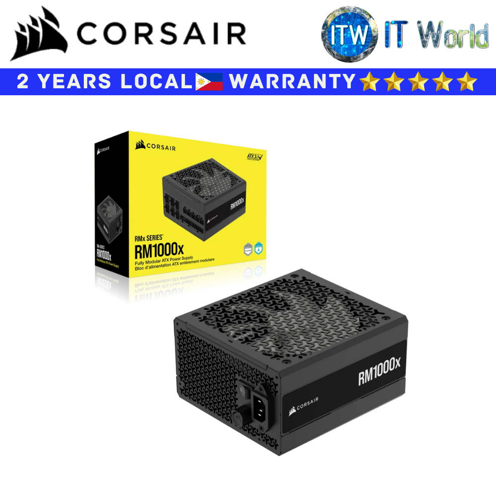 Corsair PSU 1000 Watts Power Supply Unit RMx Series RM1000x Gold Fully-Modular (CS-CP-9020271-NA)