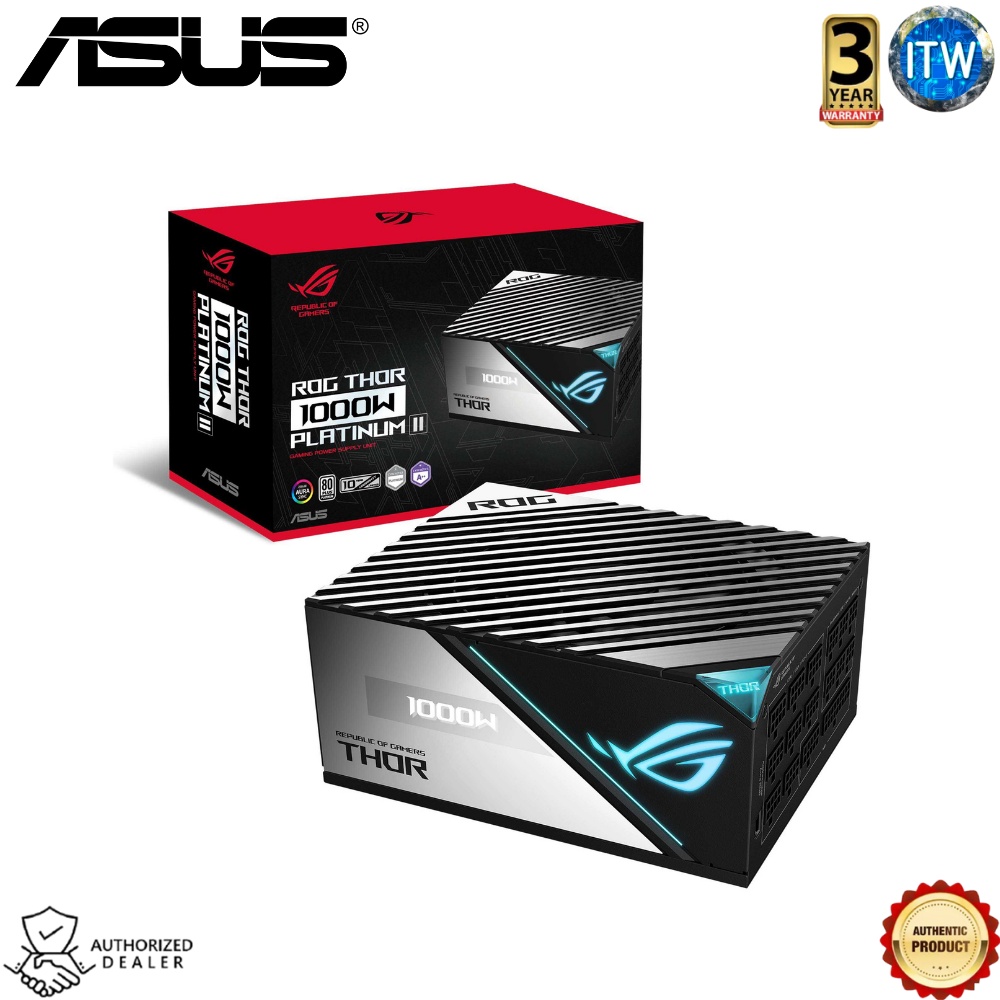 Asus ROG Thor 1000W Platinum II -  ATX12V, 80Plus Platinum PSU (ROG-THOR-1000P2-GAMING)