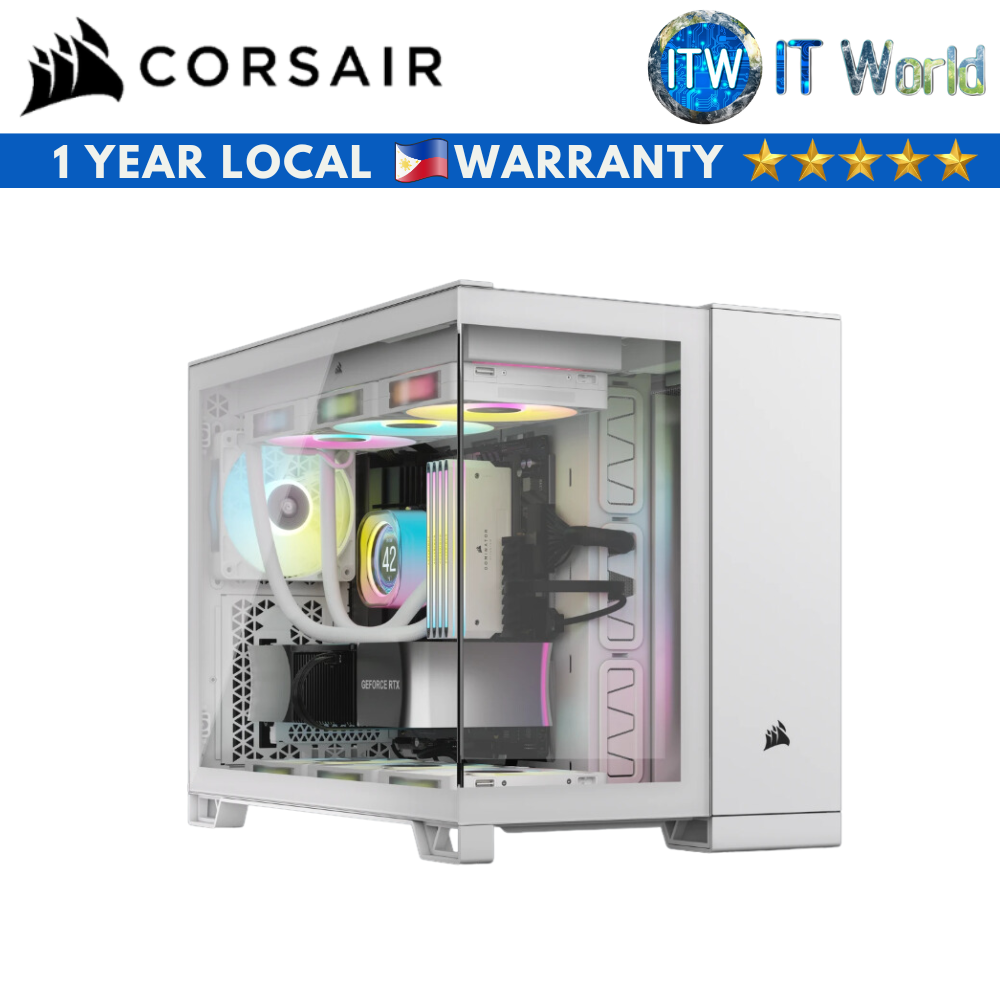 Corsair 2500X Mid-Tower Dual Chamber mATX PC Case (Black | White)