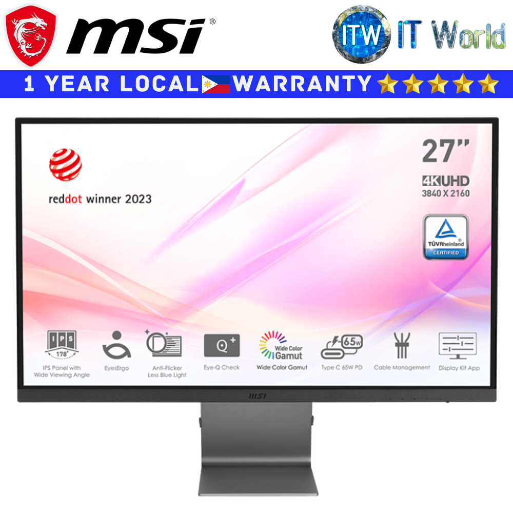 MSI Monitor Modern MD271UL 27&quot; 3840x2160 4K UHD / 60Hz / IPS / 4ms GTG Business &amp; Productivity