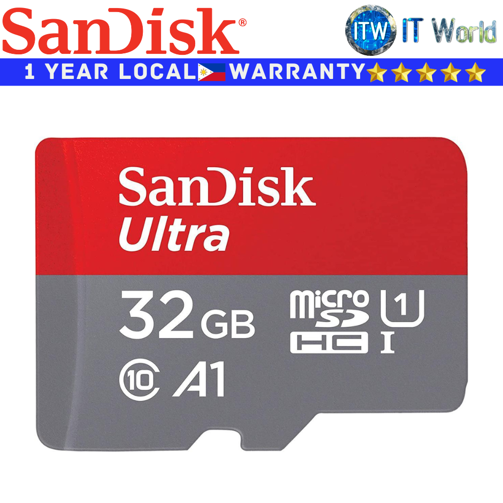 SanDisk Micro SD Card Memory Card Ultra 32GB microSDHC UHS-I Card (SDSQUA4-032G-GN6MN)