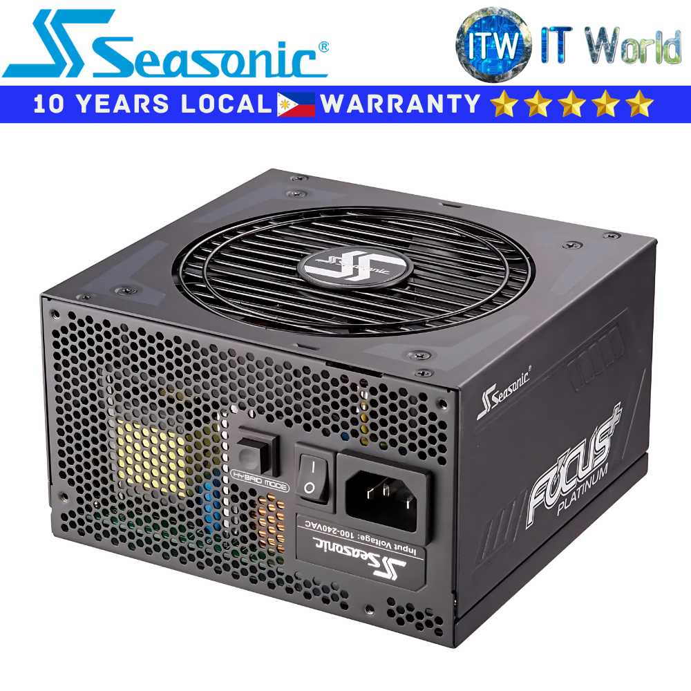 Seasonic PSU 850W Power Supply Unit Focus PX-850 80+ Platinum Full Modular (SSR-850PX)