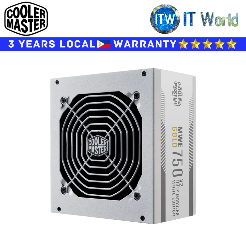 Cooler Master PSU 750 Watts Power Supply MWE GOLD 750 V2 80+ Gold Fully Modular (MPE-7501-AFAAG-3GU2)