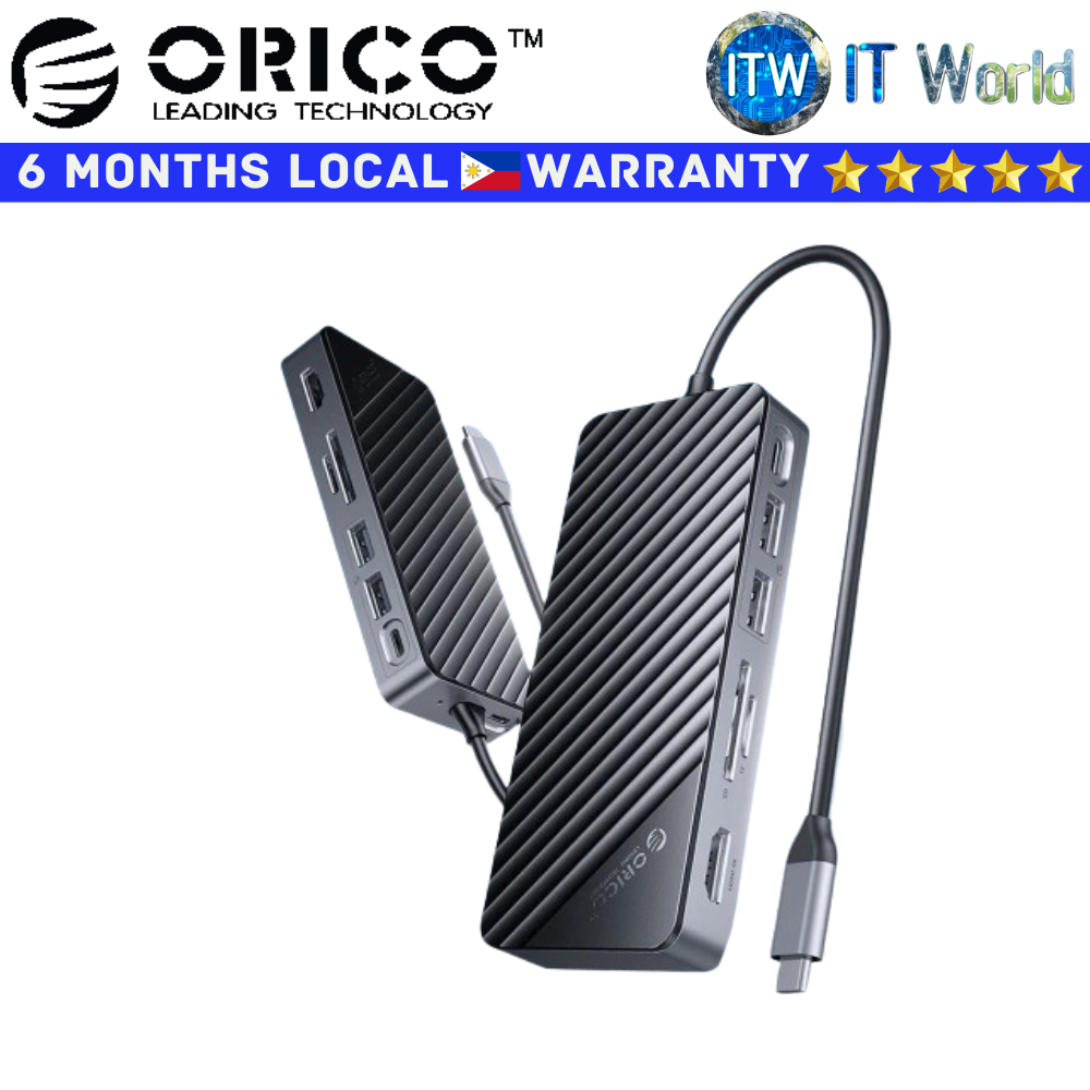 Itw | Orico USB Hub Docking Station OM28P-G2 8 in 1 M.2 10Gbps (OM28P-G2-BK-EP)