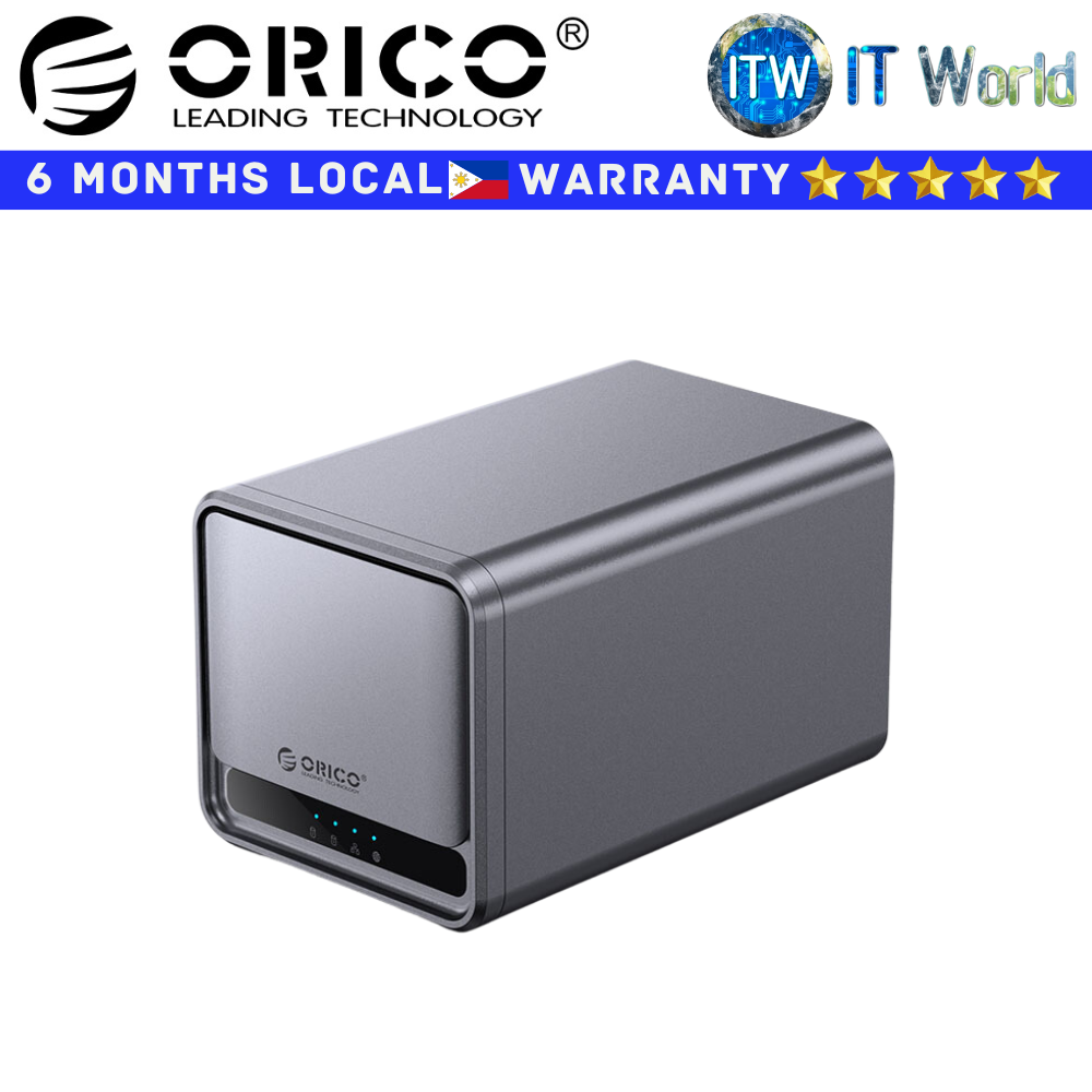 Orico NAS Storage MetaCube 2-Bay Private Cloud Storage (TS200-US-GY-BP)