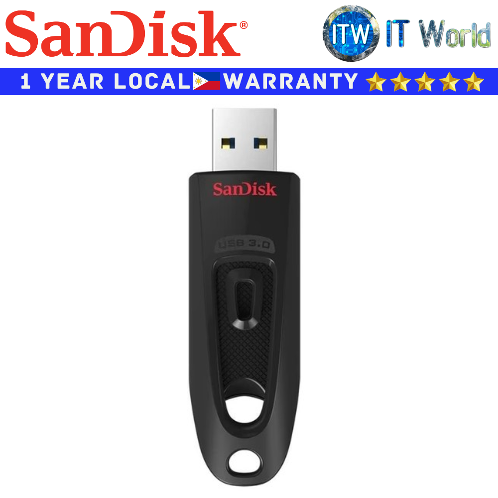 Itw | SanDisk USB Flash Drive 64GB Ultra USB 3.0 Black (SDCZ48-064G-U46)