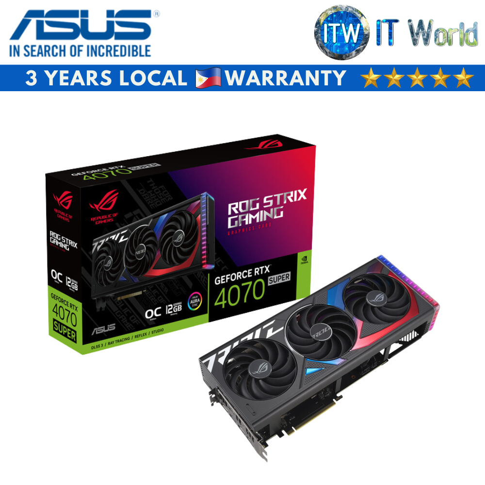 ASUS ROG Strix GeForce RTX4070 SUPER 12GB GDDR6X OC Edition Graphics Card