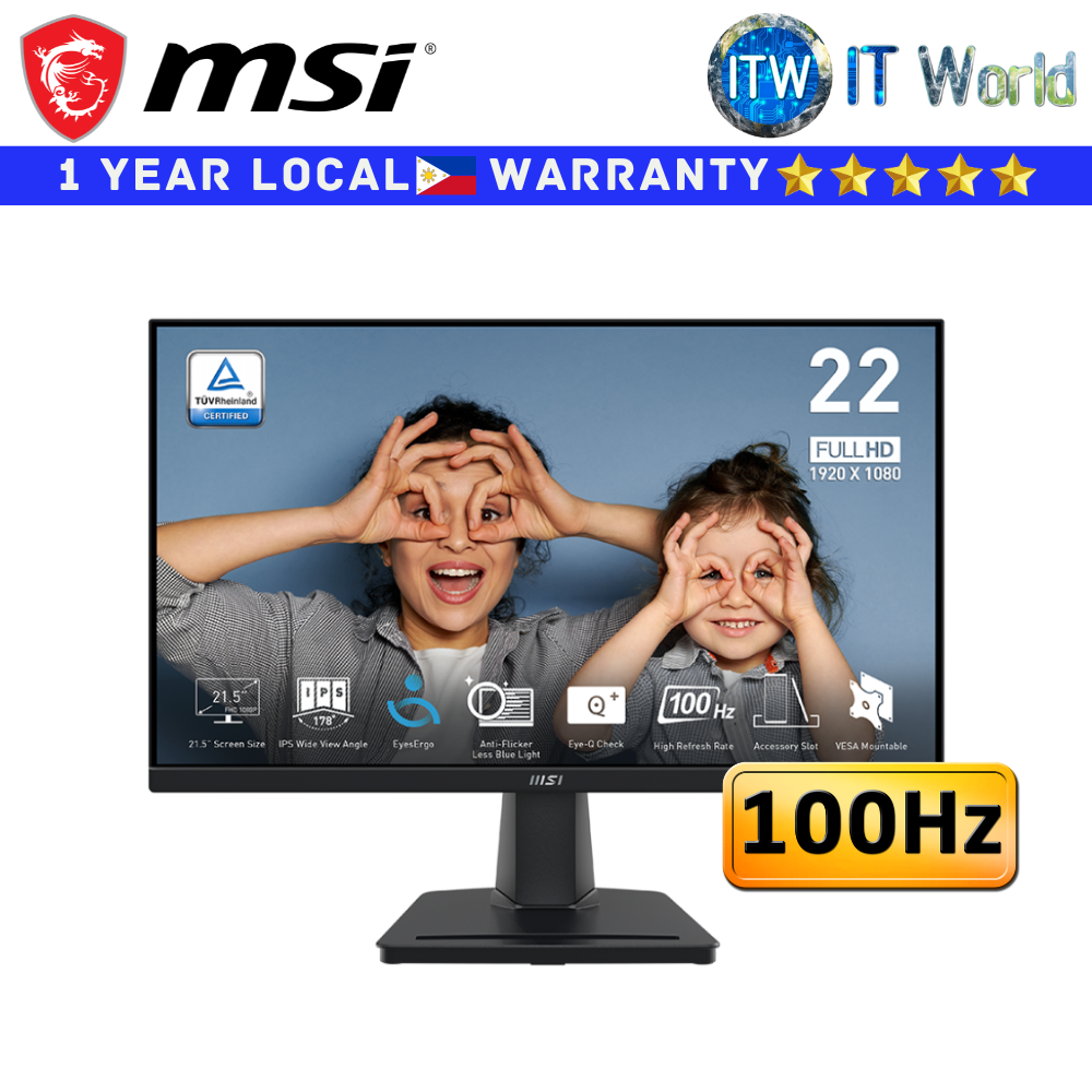 MSI Monitor 22&quot;(1920x1080 FHD) / 100Hz / IPS / 1ms MPRT / PRO MP225