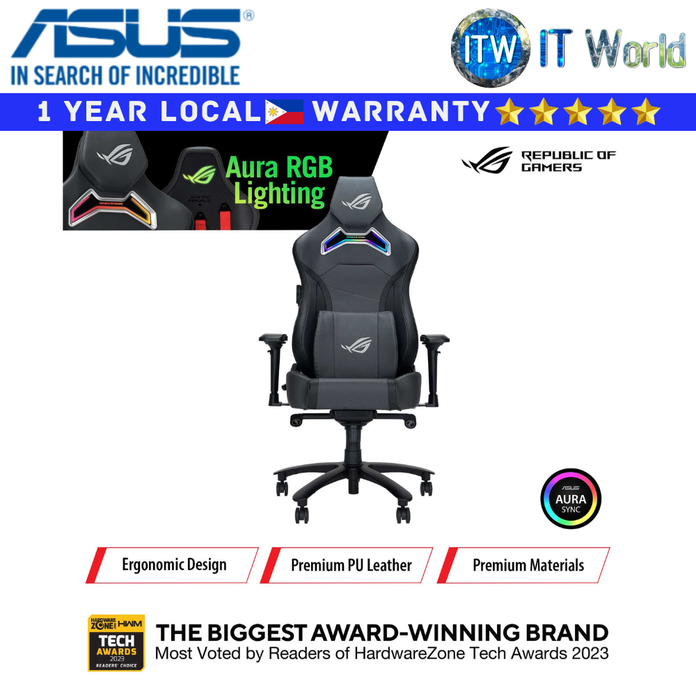 ASUS Gaming Chair ROG Chariot X AURA RGB (Gray)