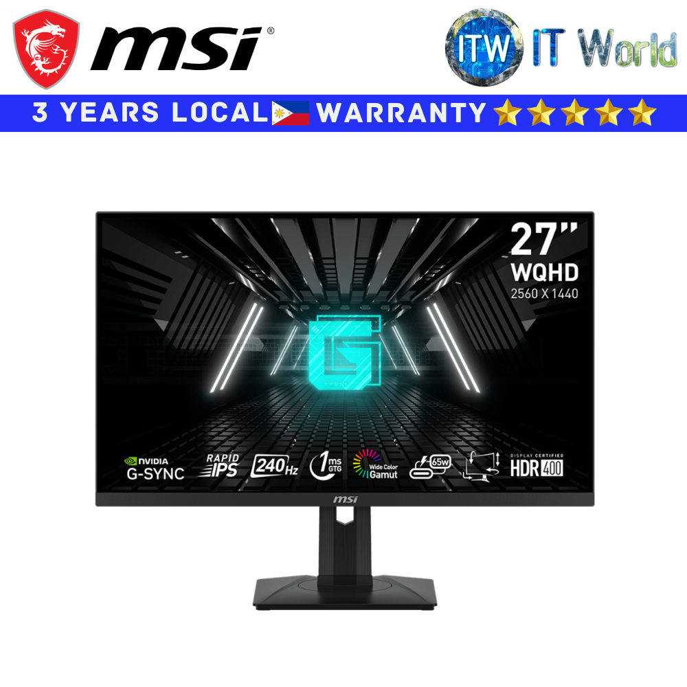 MSI Gaming Monitor G274QPX 27&quot; 2560x1440 WQHD / 240Hz / Rapid IPS / 1ms GtG / Anti-Glare