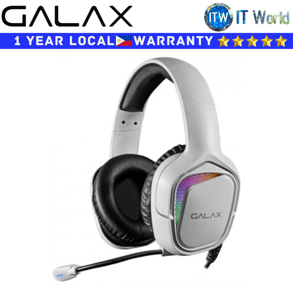 Galax Wired Gaming Headset Sonar-04 White USB 7.1 Channel RGB SNR-04W (HGS045CSRGBW0)