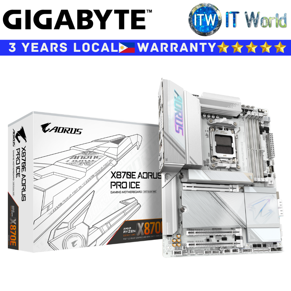 Gigabyte Motherboard X870E Aorus Pro Ice ATX AM5 DDR5