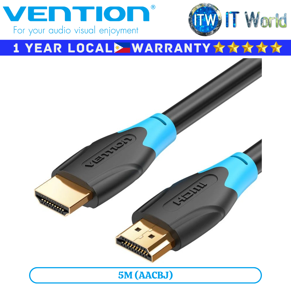 Vention Cable AACB HDMI Male to Male 2.0 4K 1080p HDMI Adapter PVC (AACBJ 5M)